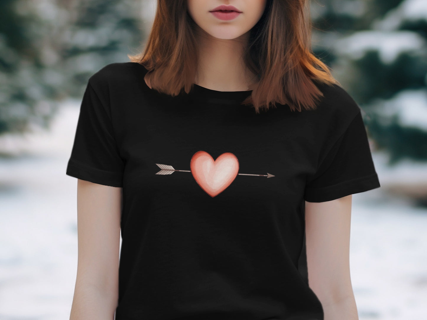 Cupid's Arrow design on a Premium Tee