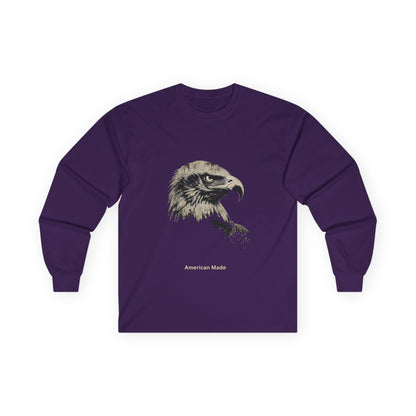 American Made text on a Long-Sleeve Tee