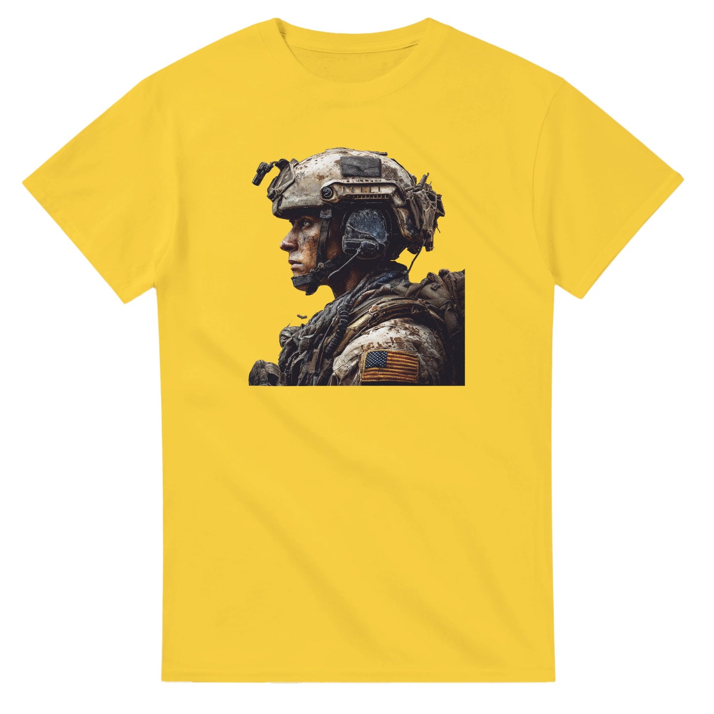 Rugged Patriot on a heavyweight t-shirt