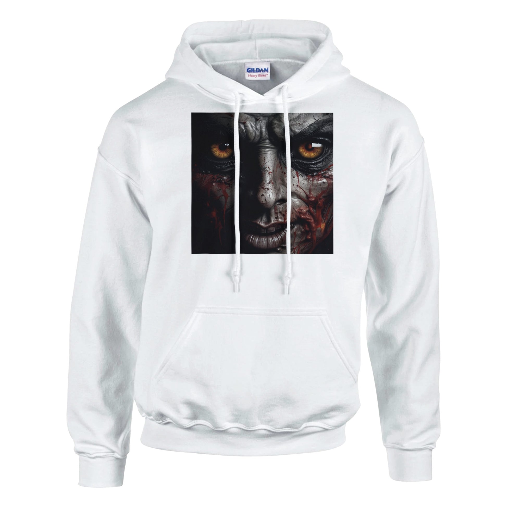 classic unisex pullover hoodie angry blood face personalized