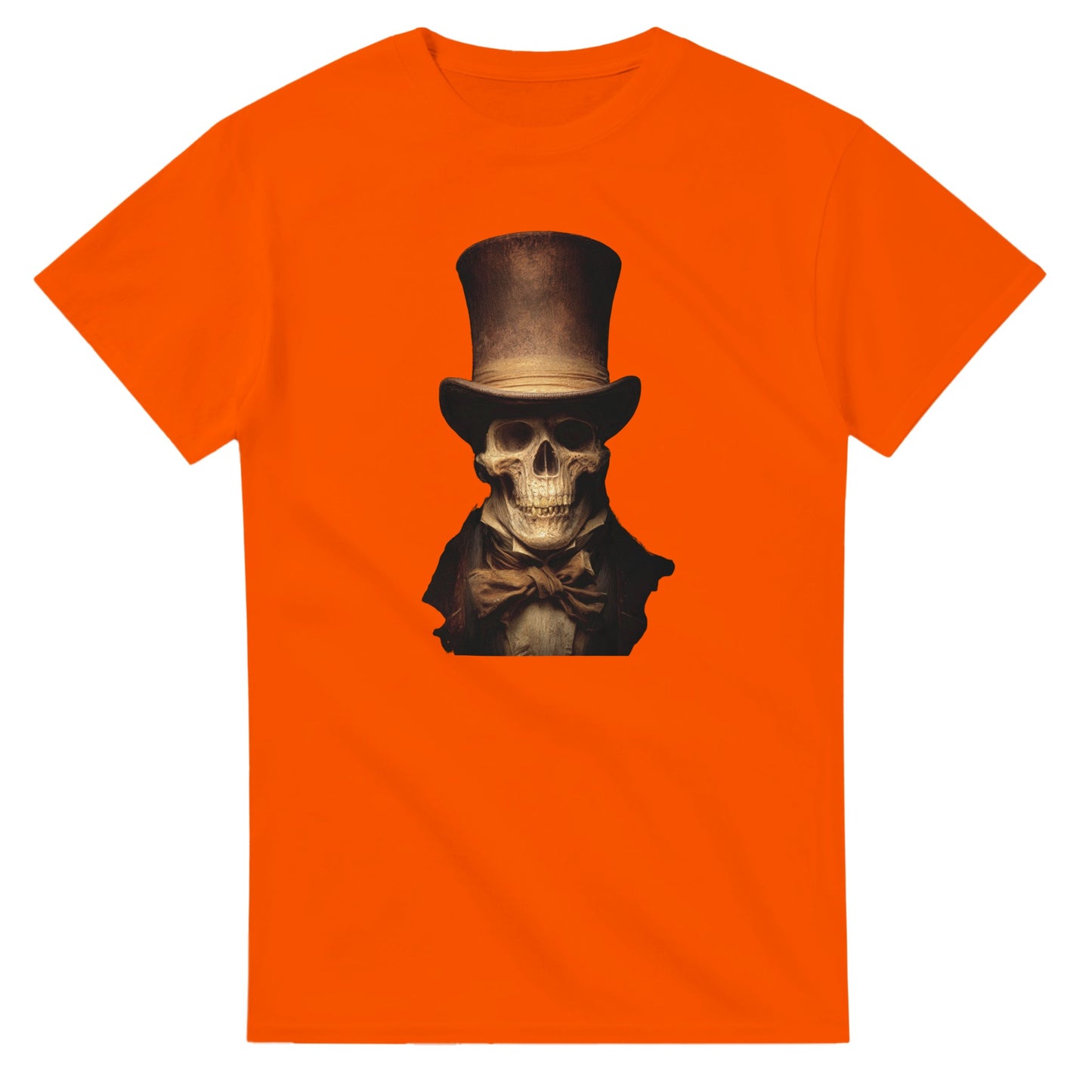 Victorian Gentleman Skull on a Heavyweight T-shirt