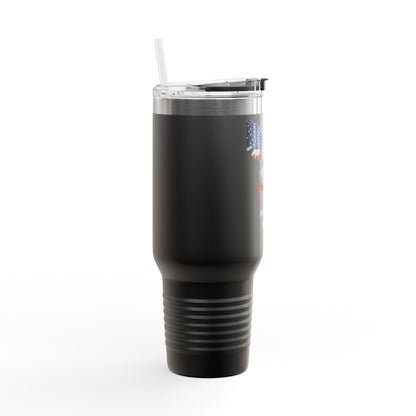 American By Birth Patriot Patriotic Eagle 40oz tumbler