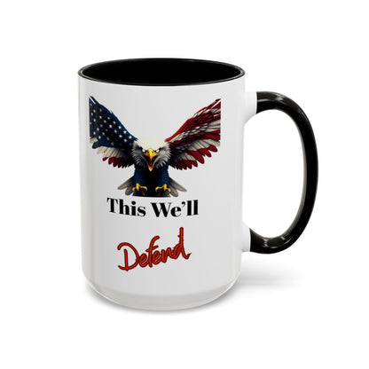 This We'll Defend American Eagle Mug