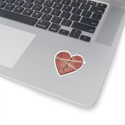 Broken Heart Laptop Sticker for Personalization