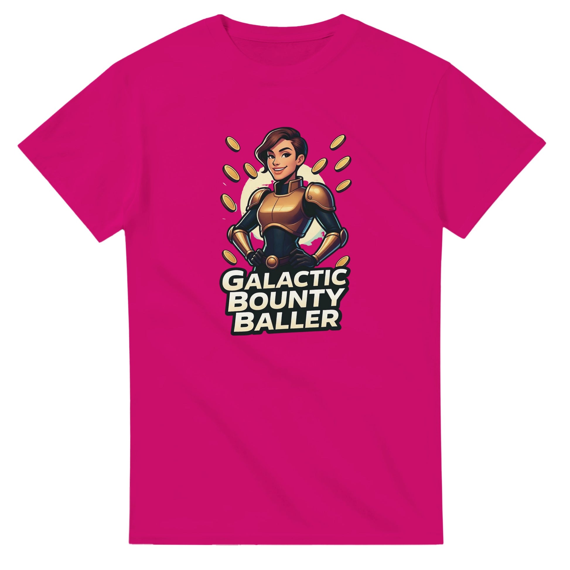 Galactic Bounty Baller graphic design on a Heavyweight T-shirt