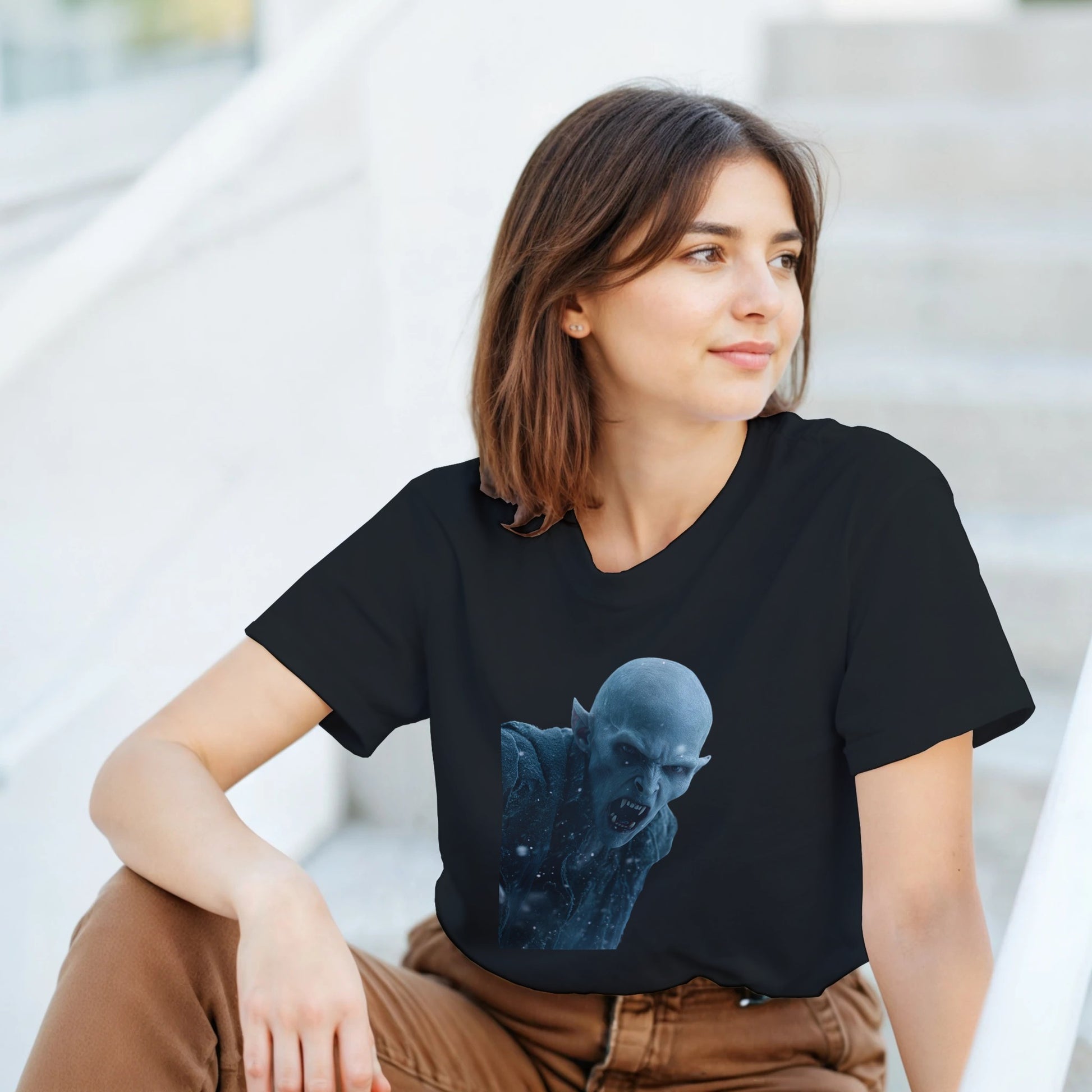 Cute Lil' Vampire on a Heavyweight T-shirt