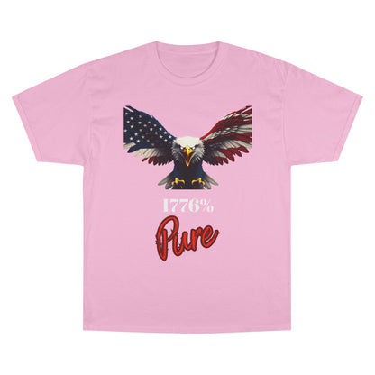 1776% Pure Patriotic Eagle on a Champion T-shirt