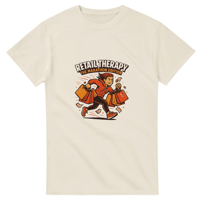 Retail Therapy Marathon Edition heavyweight t-shirt mockup