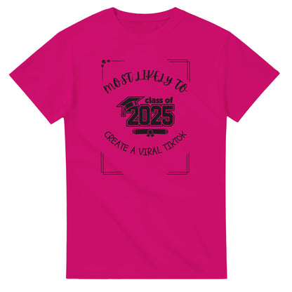 Most Likely To' high school design on a Heavyweight T-shirt 