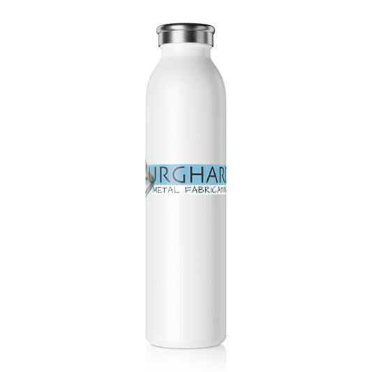Burghardt Metal Fabricating, Inc., logo on a  20oz Slim Water Bottle