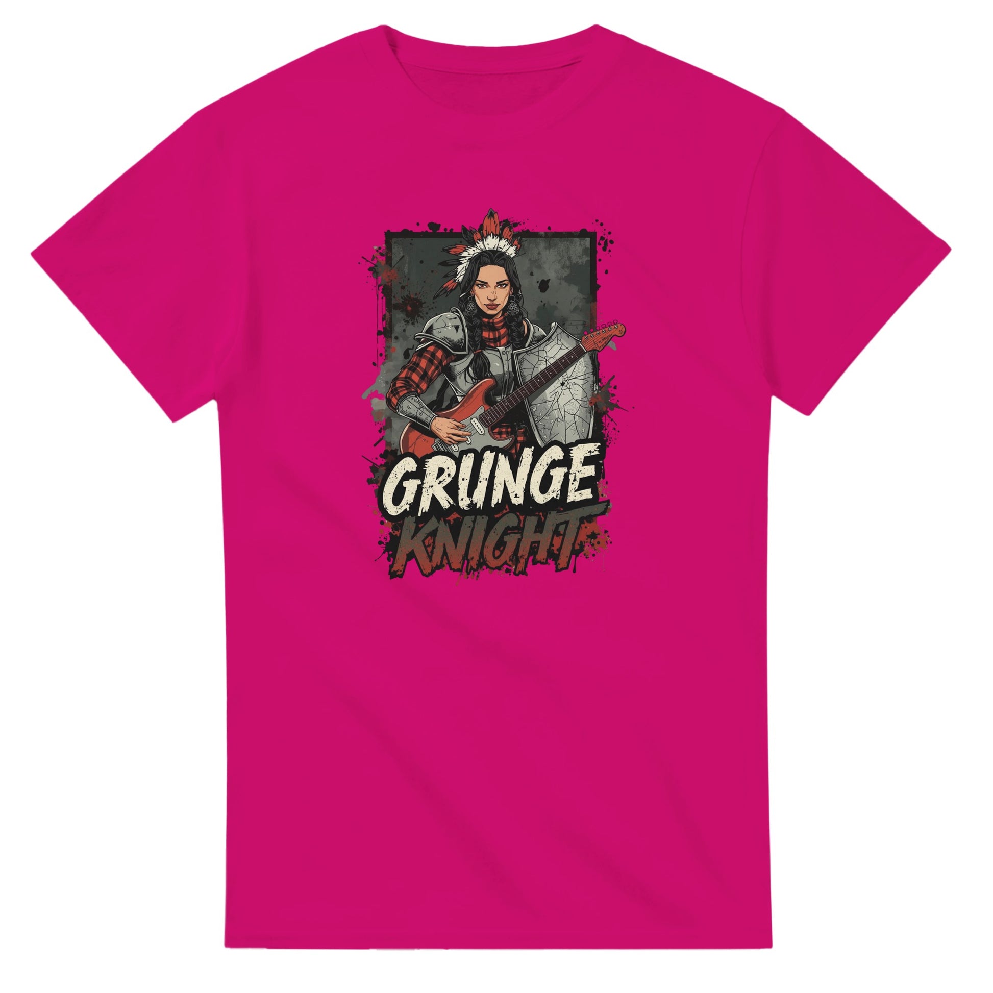 Grunge Knight graphic design on a Heavyweight T-shirt