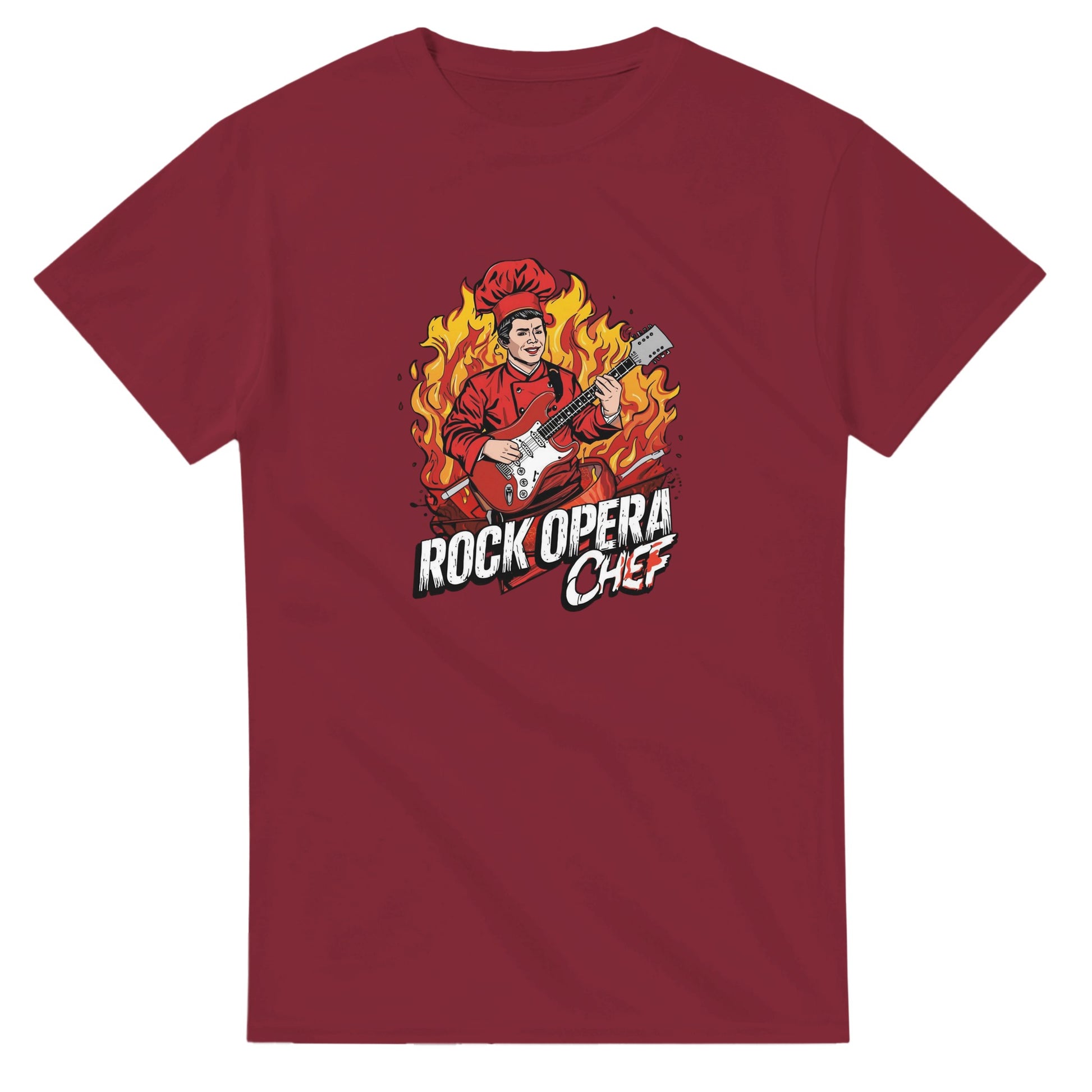 Rock Opera Chef graphic design on a Heavyweight T-shirt