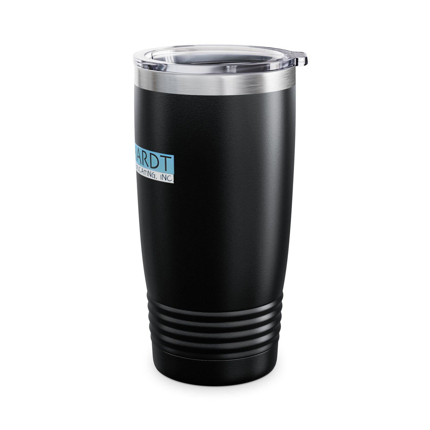 Burghardt Metal Fabricating, Inc., logo on a 20oz Ringneck Tumbler