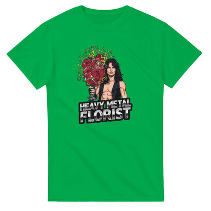Woman wearing a t-shirt with a graphic design in a mall setting