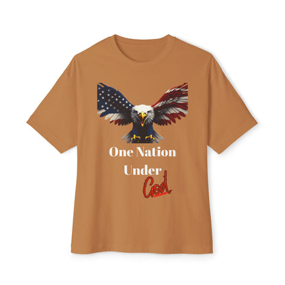 One Nation Under God Patriotic Eagle on a Premium Tee