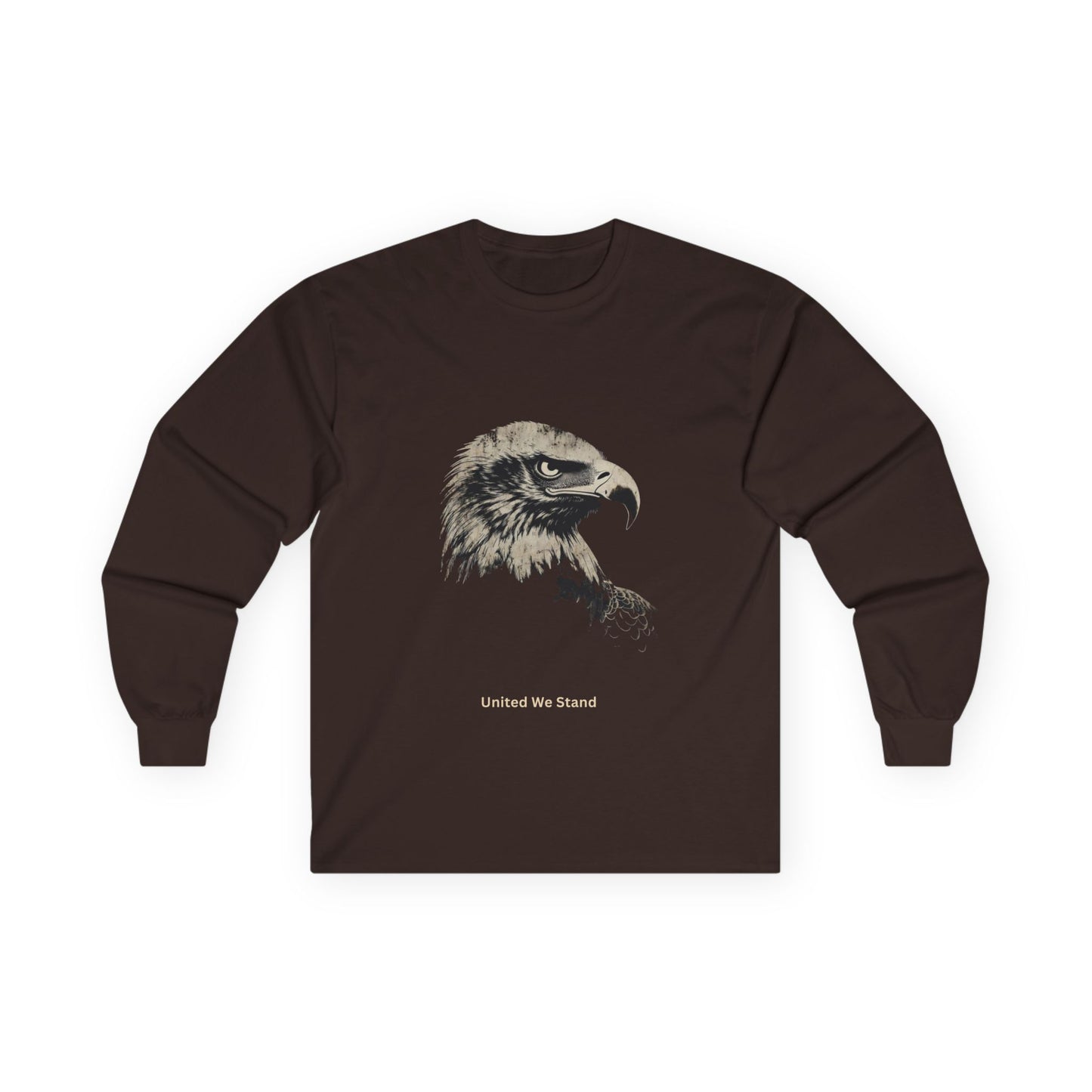 United We Stand text on a Long-Sleeve Tee