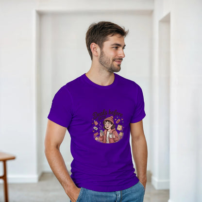 Deals Before Decaf heavyweight t-shirt mockup