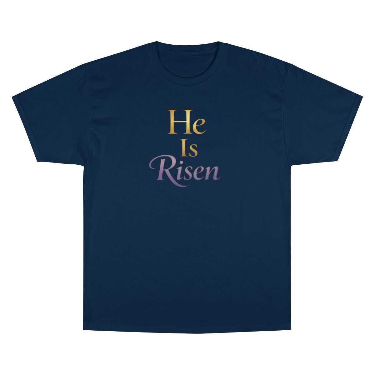 He Is Risen Golden Purple Gradient Text product type
