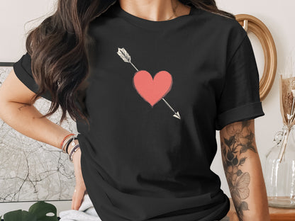 Cupid's Arrow design on a Premium Tee