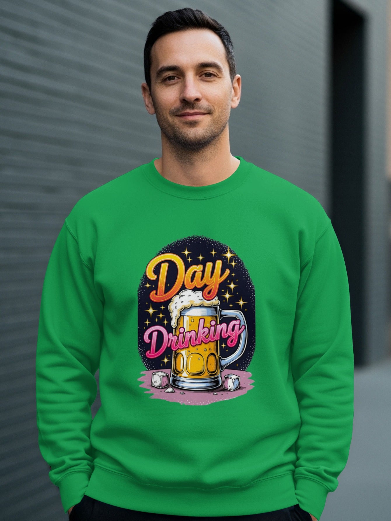 Day Drinking Beer Mug Sparkle Design Sweatshirt product type