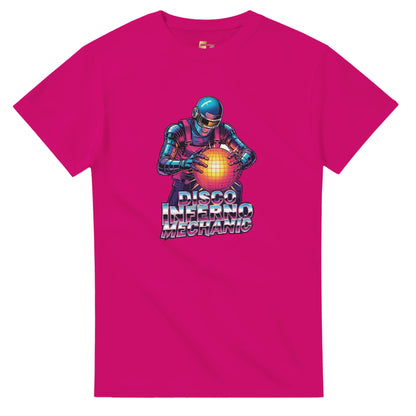 Disco Inferno Mechanic graphic design on a Heavyweight T-shirt