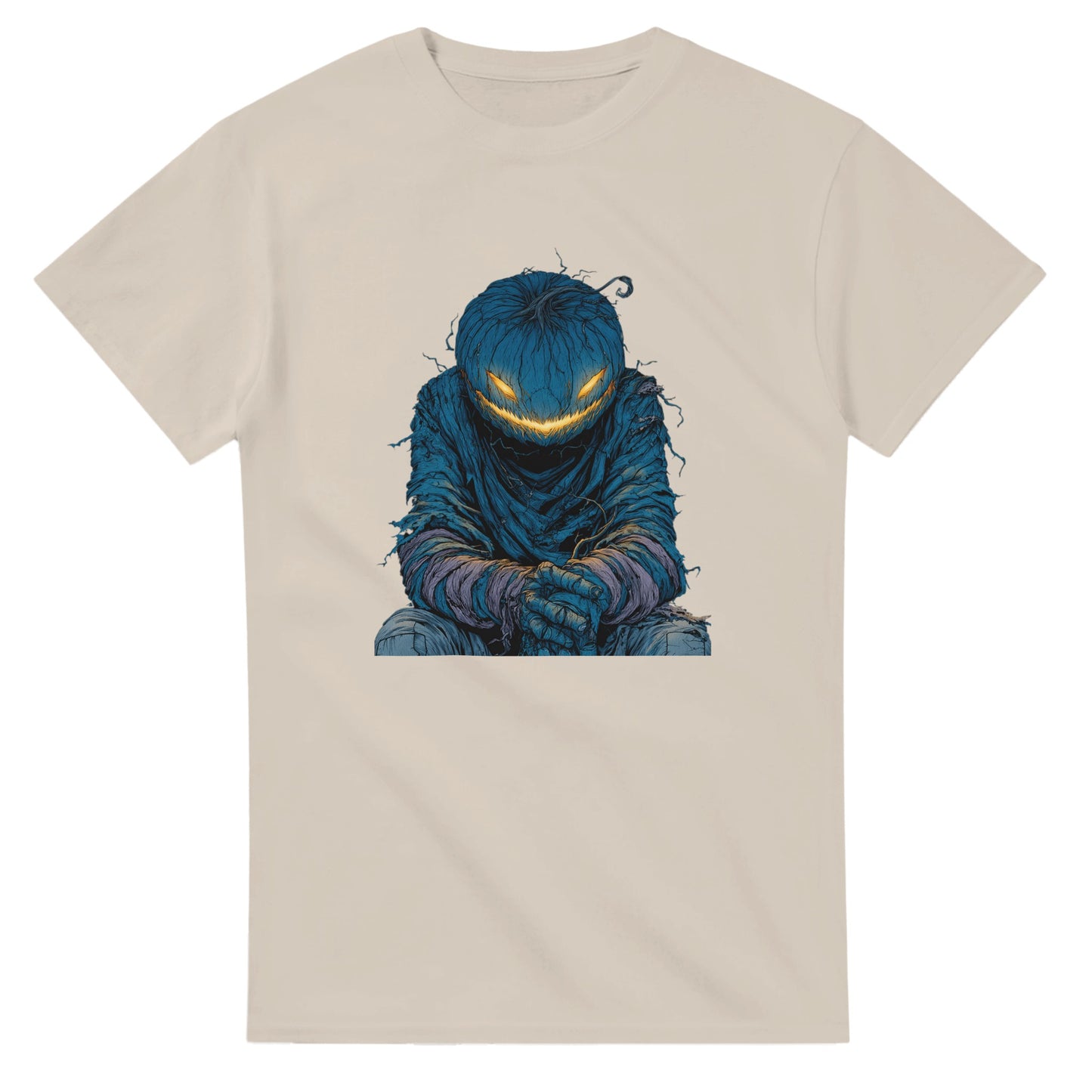 Midnight Jack-o'-Lantern on a Heavyweight T-shirt