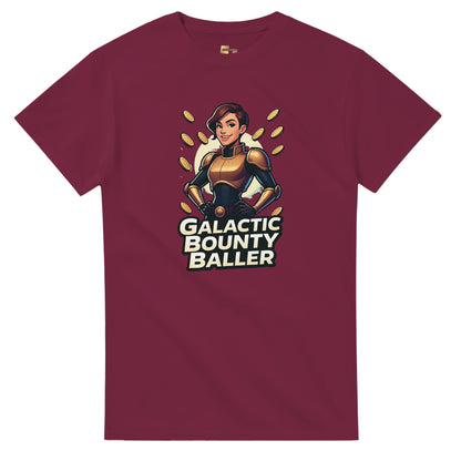Galactic Bounty Baller graphic design on a Heavyweight T-shirt