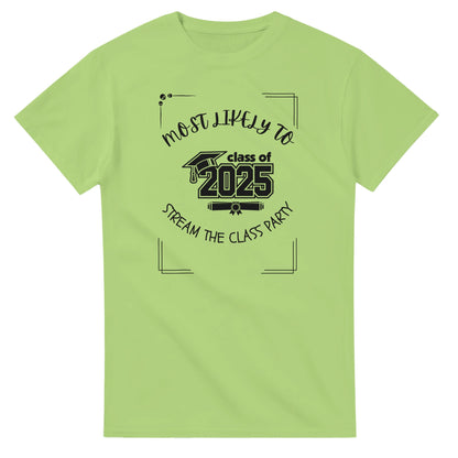 Most Likely To' high school design on a Heavyweight T-shirt 