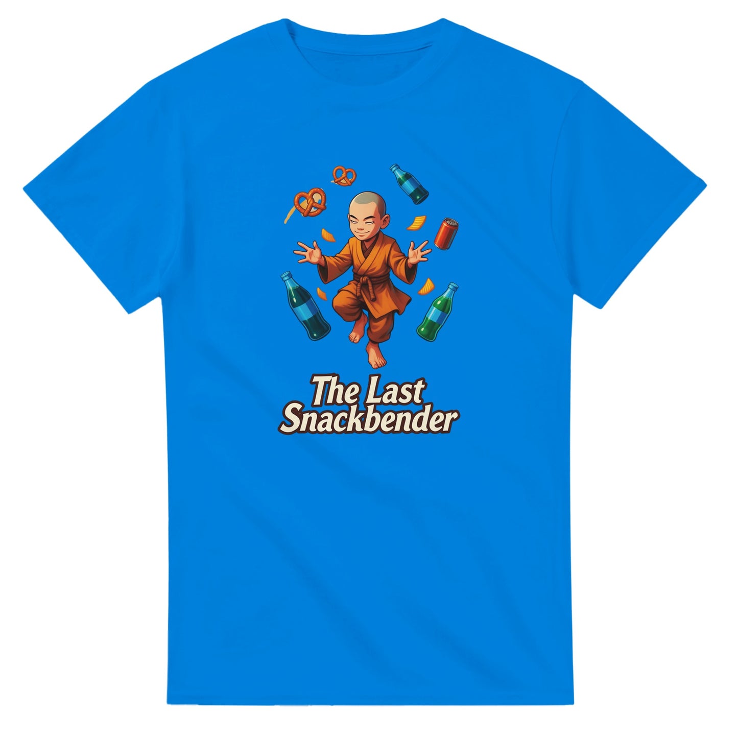The Last Snackbender graphic design on a Heavyweight T-shirt