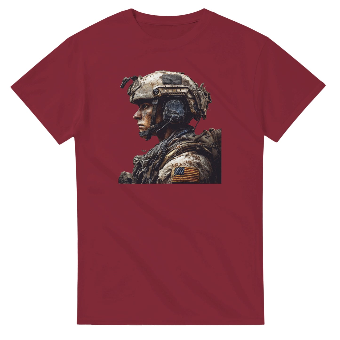 Rugged Patriot on a heavyweight t-shirt