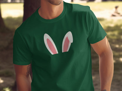Dark Green Bunny Ears Design T-shirt product type