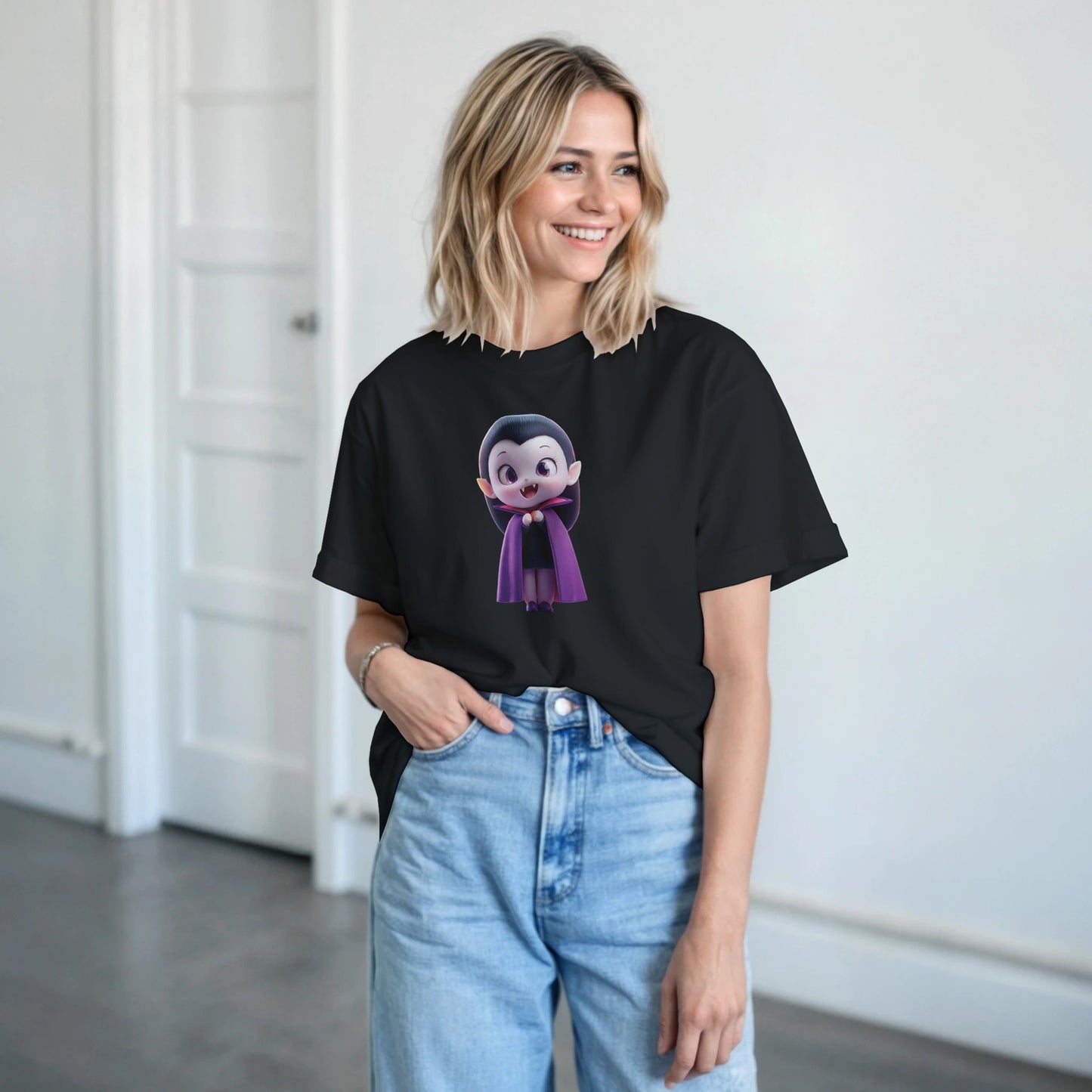 Cute Lil' Vampire on a Heavyweight T-shirt