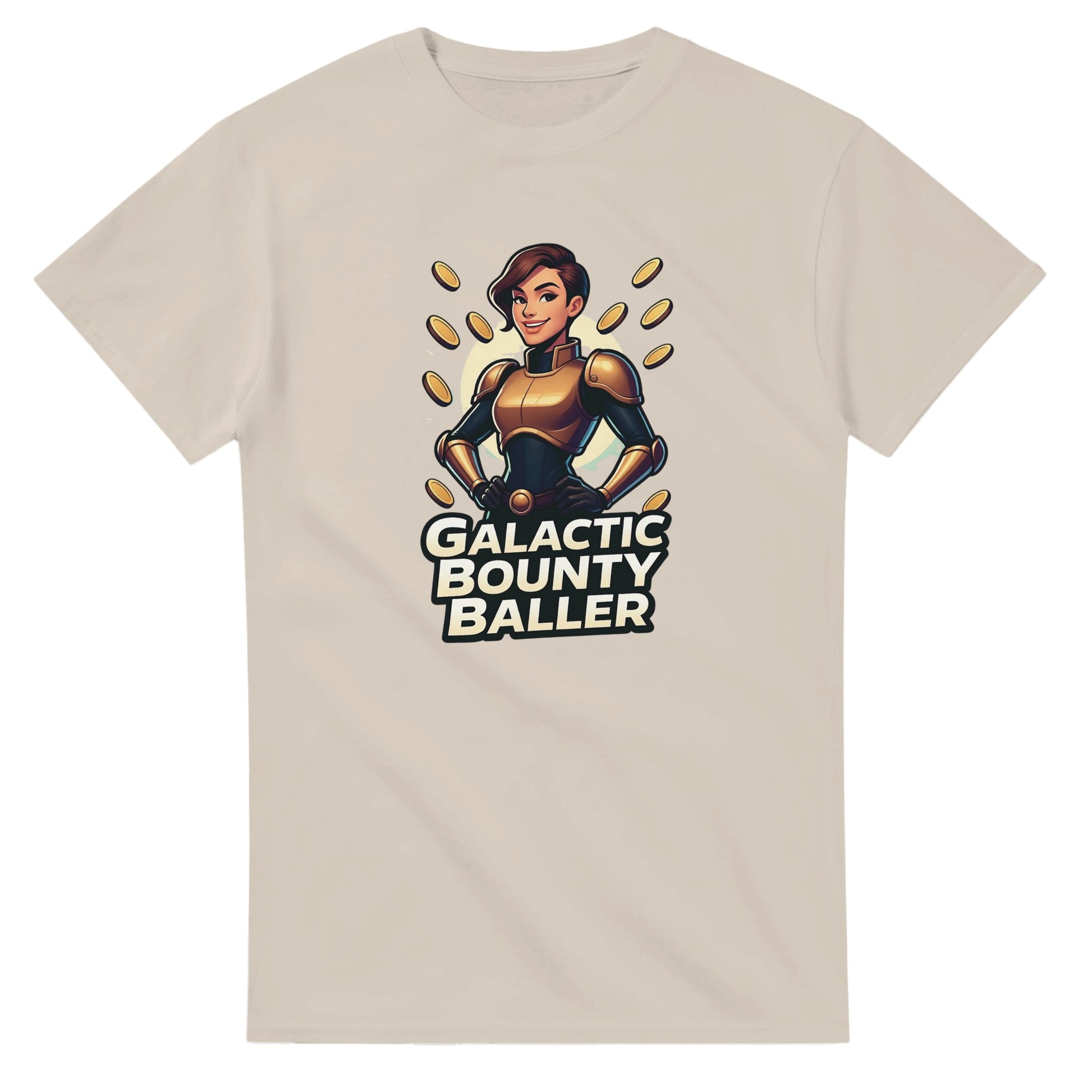 Galactic Bounty Baller graphic design on a Heavyweight T-shirt
