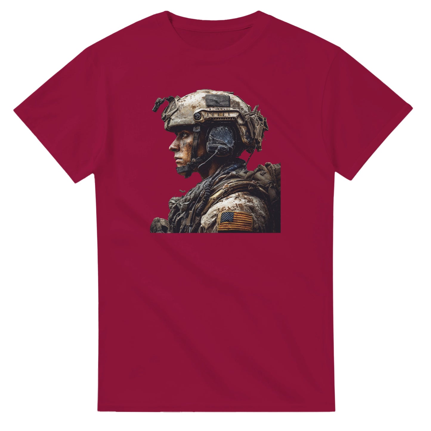 Rugged Patriot on a heavyweight t-shirt