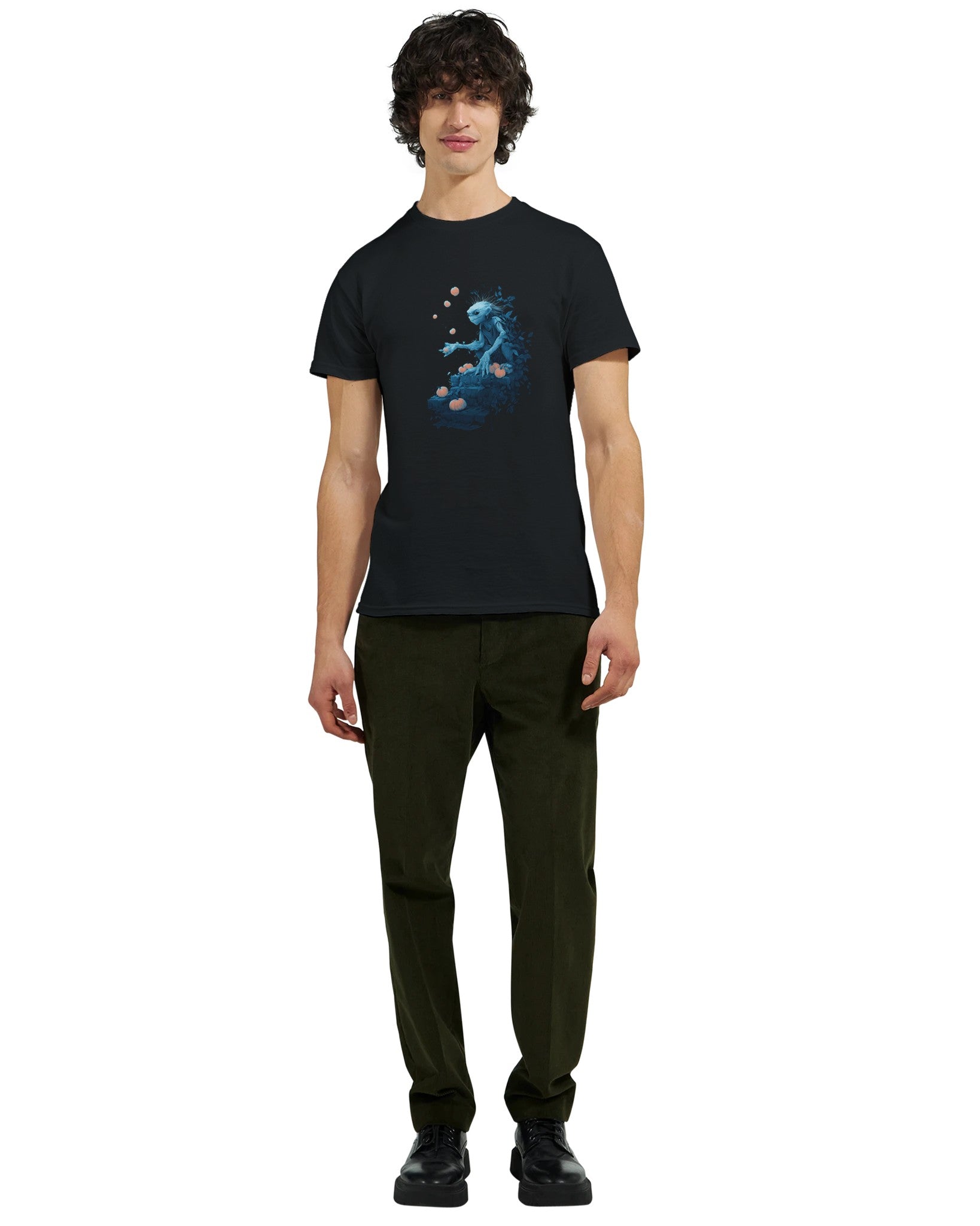 Mystical Pumpkin Harvester on a Heavyweight T-shirt