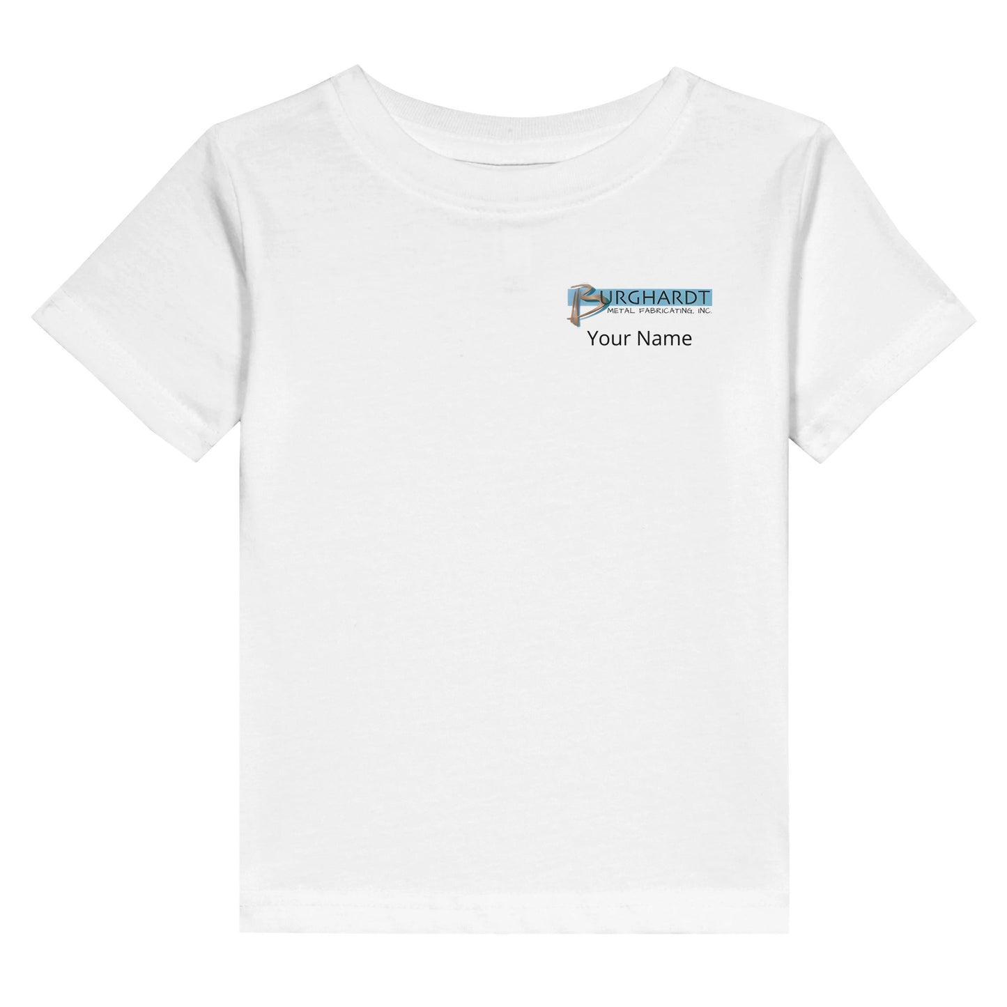 Burghardt Metal Fabricating, Inc., logo on a Toddler Jersey T-Shirt