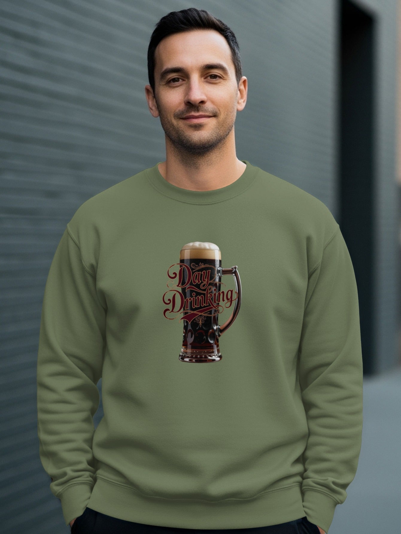 Day Drinking Beer Mug Graphic Olive Green Sweatshirt product type
Sweatshirt
Day Drinking
Beer Mug
Green Sweatshirt
Graphic Sweatshirt
Men's Apparel
Casual Fashion
Beverage Theme
Drinking Humor
Crewneck Sweatshirt
Unique Design
Party Wear
Pub Style
Beer Lover
Alcohol Theme
Comfortable Top
Everyday Style
Brew Enthusiast
Fun Graphic
Olive Green