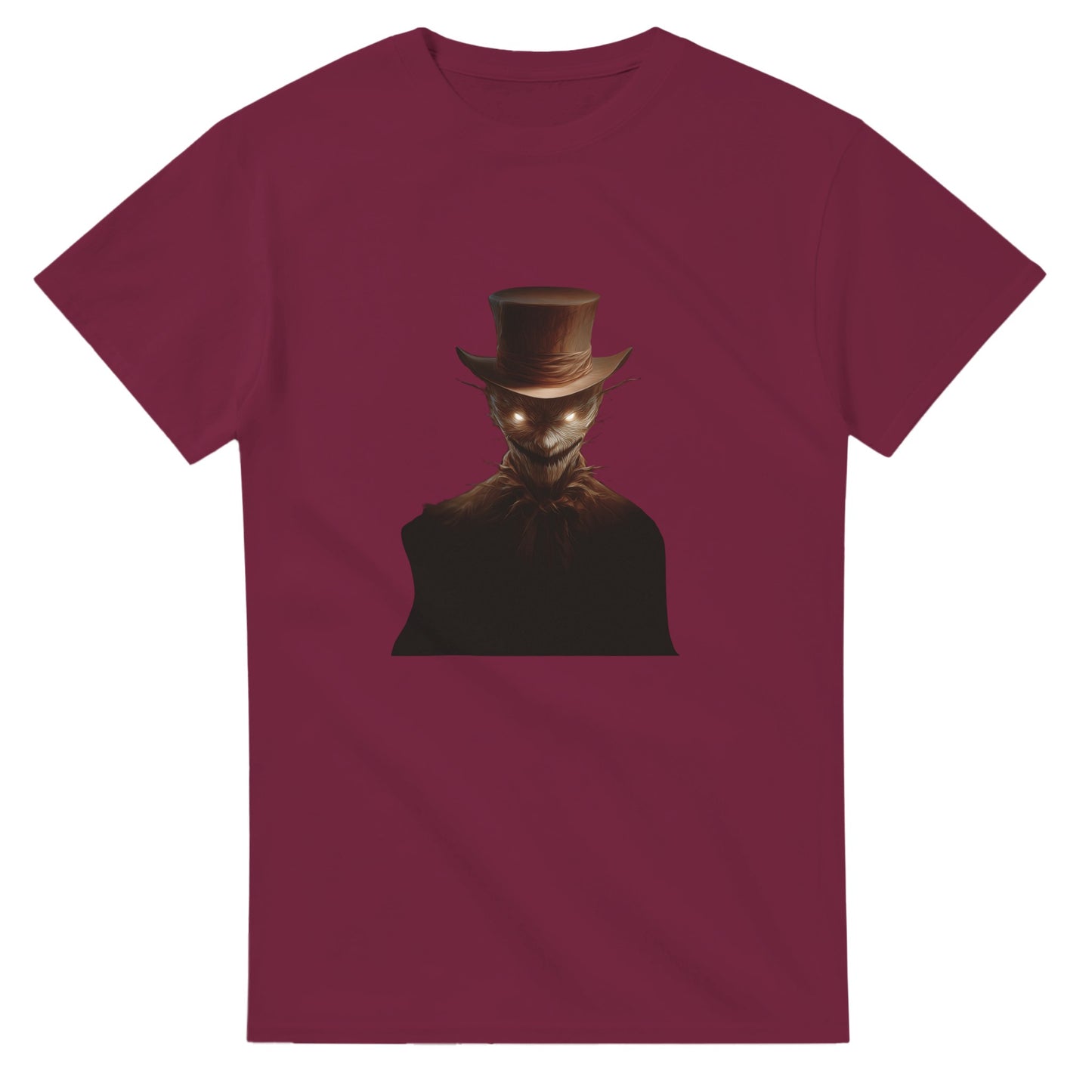 Mysterious Scarecrow Glowing Eyes on a Heavyweight T-shirt