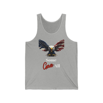 Some Gave All Patriotic Eagle on a Premium Tank Top