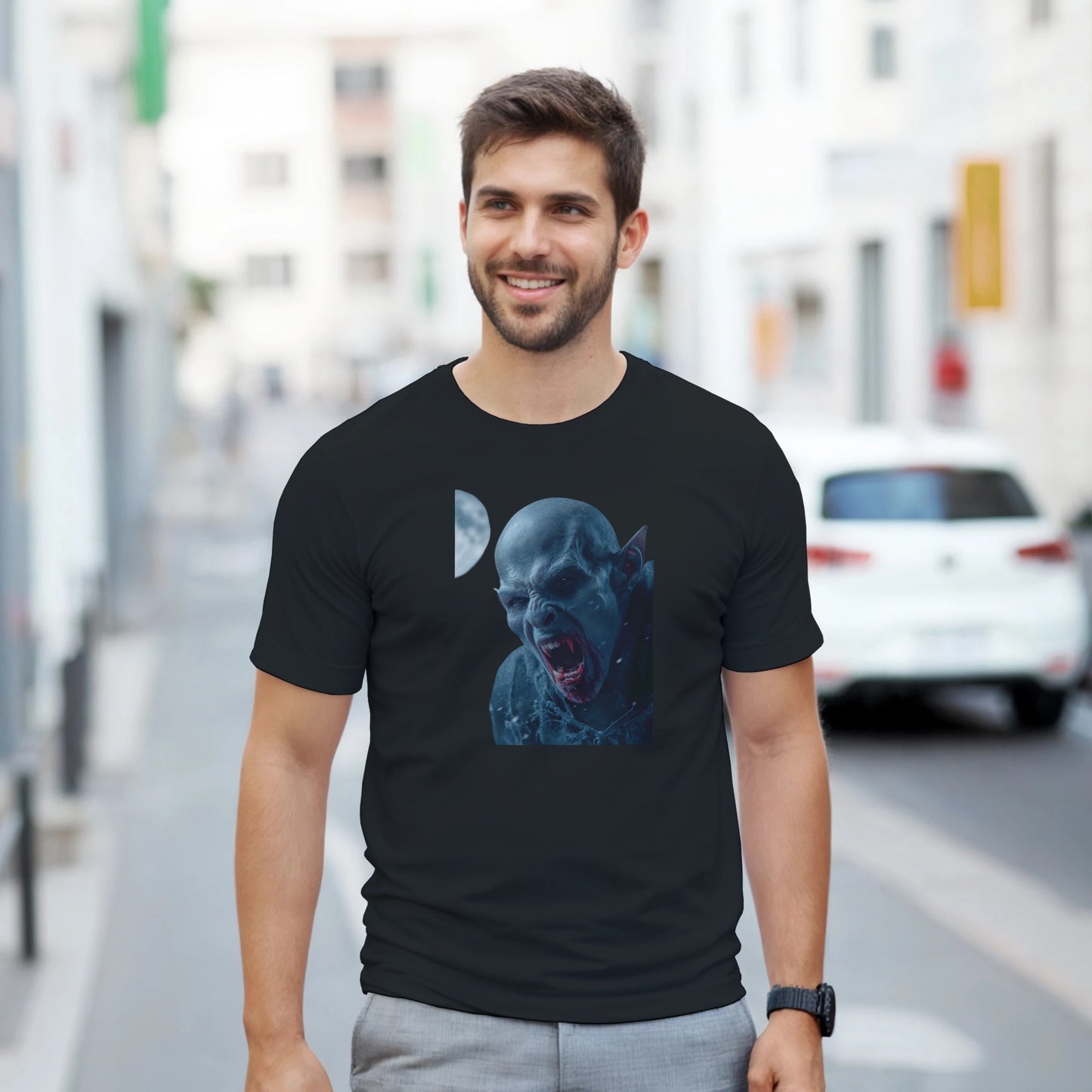 Cute Lil' Vampire on a Heavyweight T-shirt