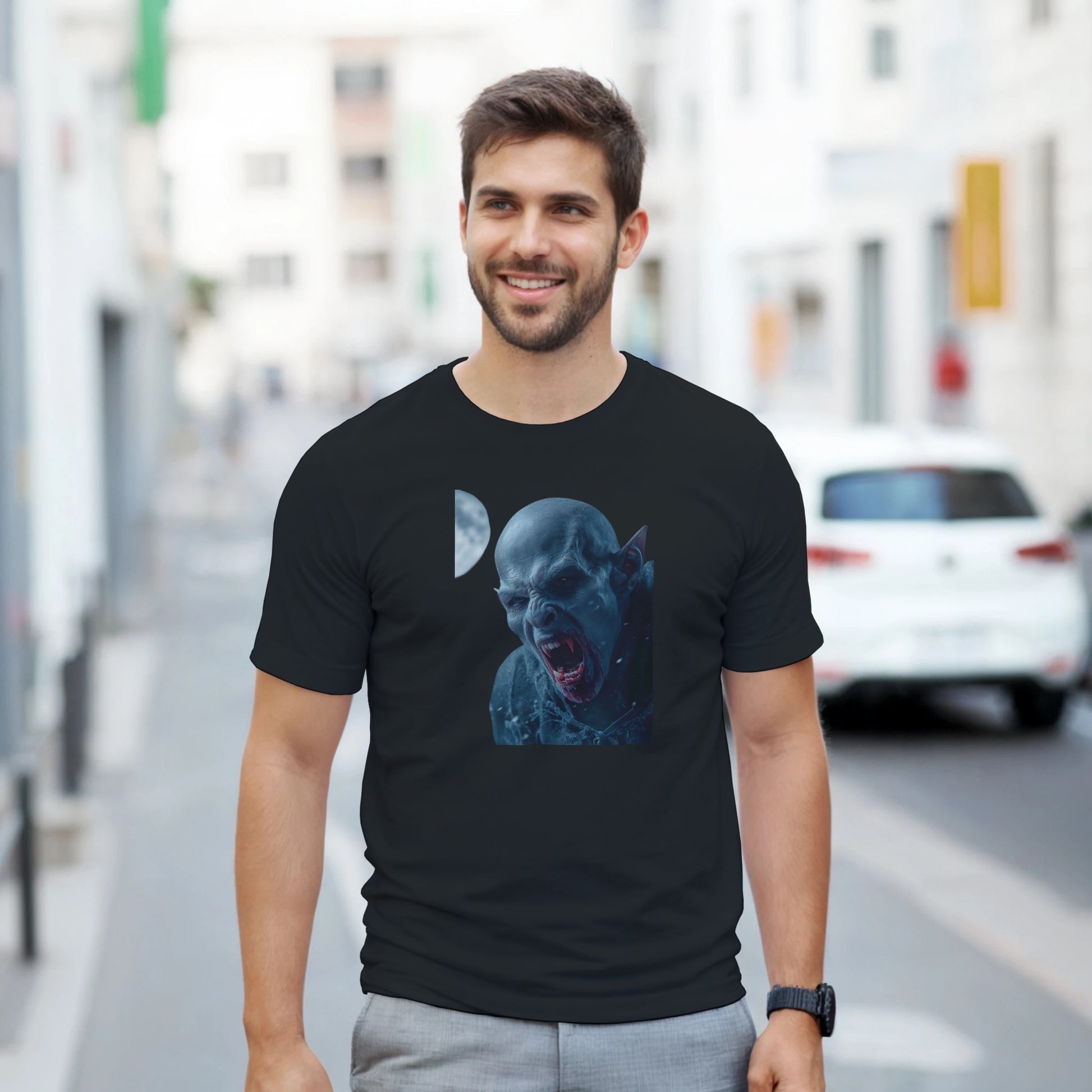 Cute Lil' Vampire on a Heavyweight T-shirt