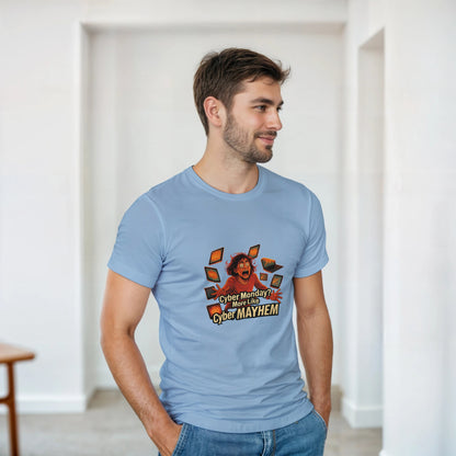 Cyber Monday Mayhem heavyweight t-shirt mockup