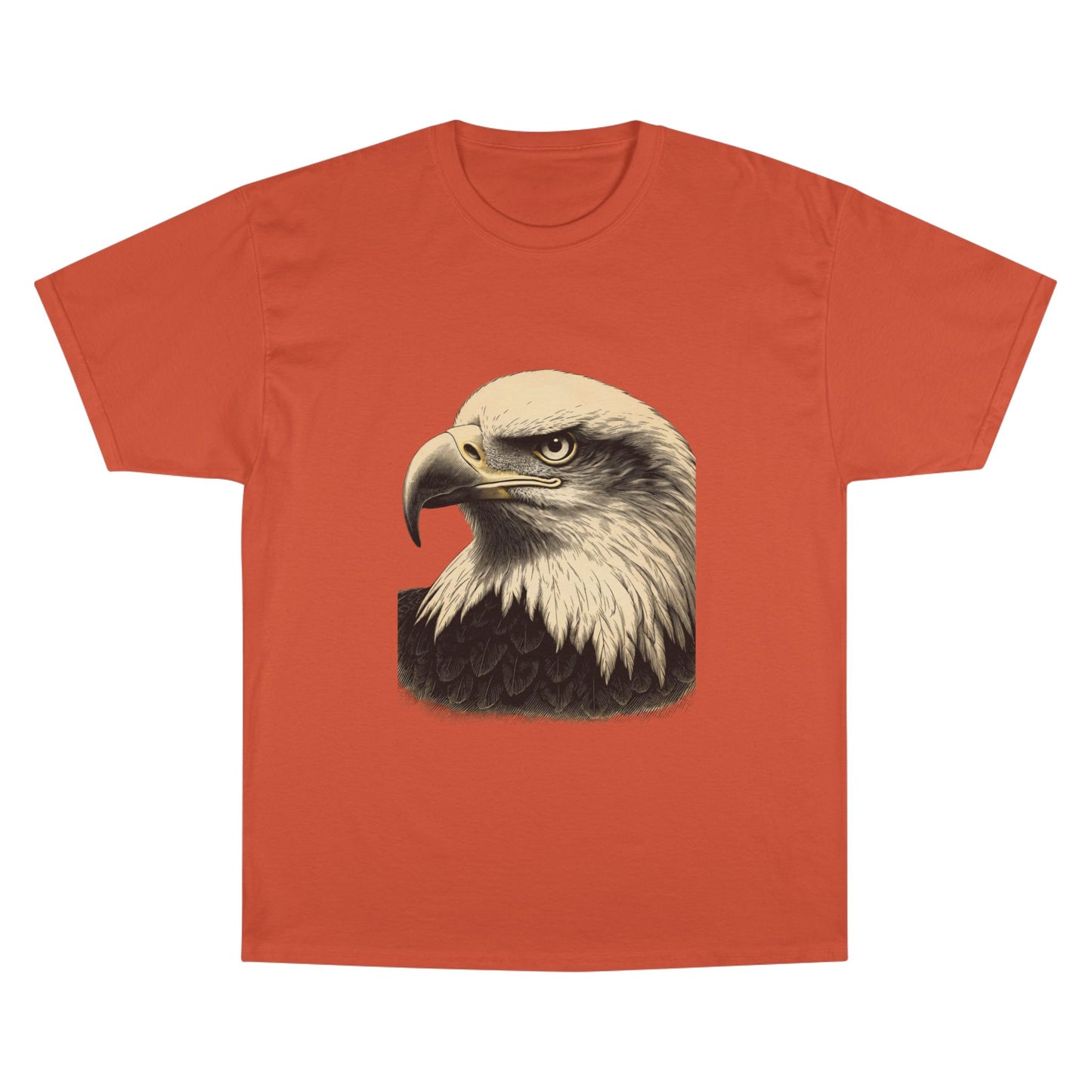 Cabeza de águila grabada – Camiseta Champion