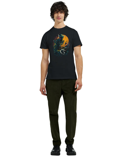 Sinister Pumpkin Scarecrow on a Heavyweight T-shirt