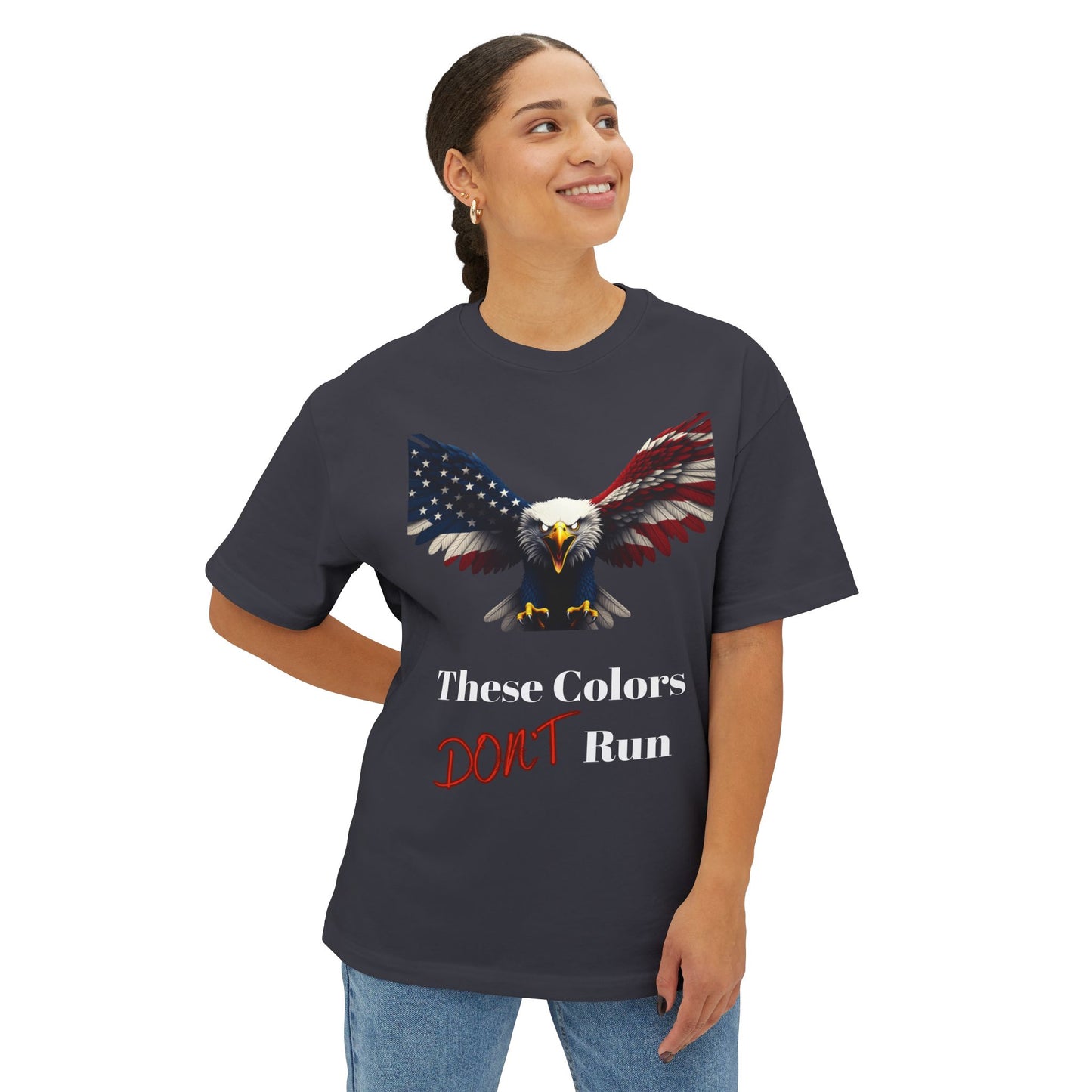 These Colors Don't Run Patriotic Eagle on a Premium Tee