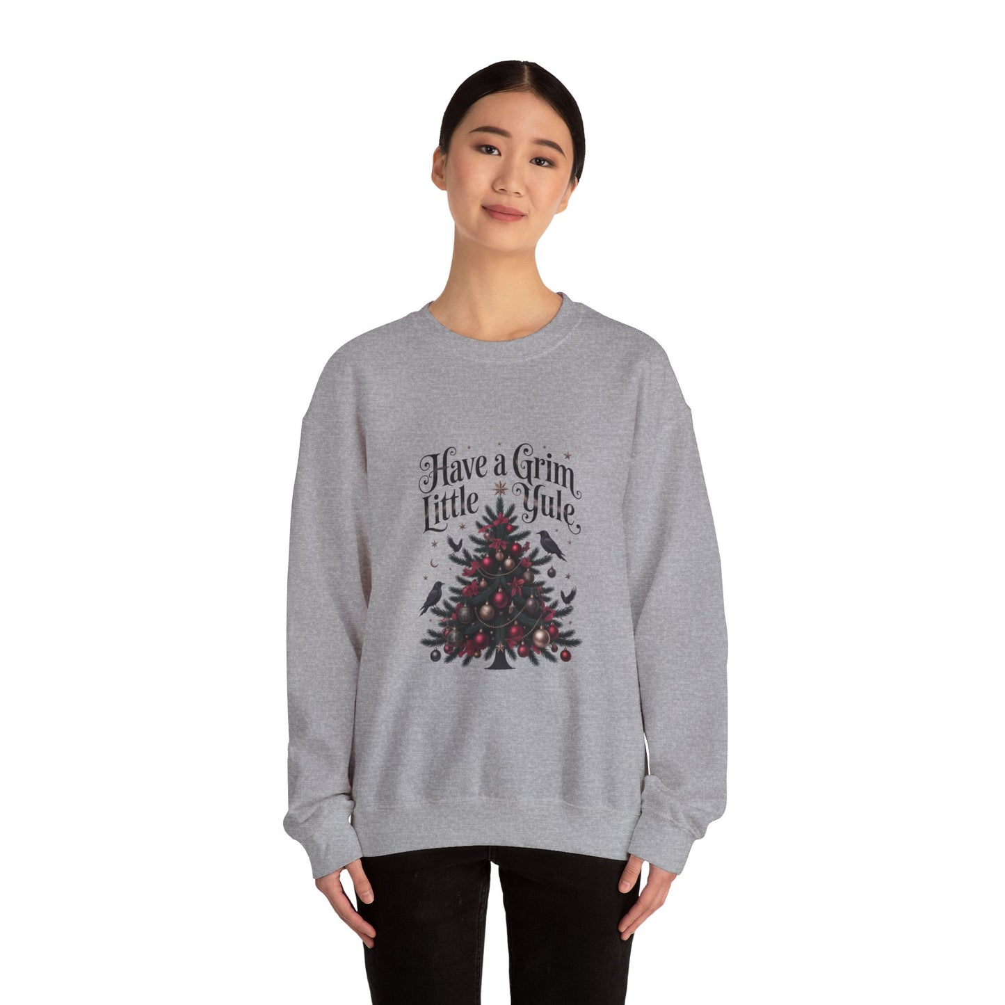 Have a Grim Little Yule on a Crewneck Sweatshirt