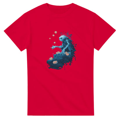 Mystical Pumpkin Harvester on a Heavyweight T-shirt