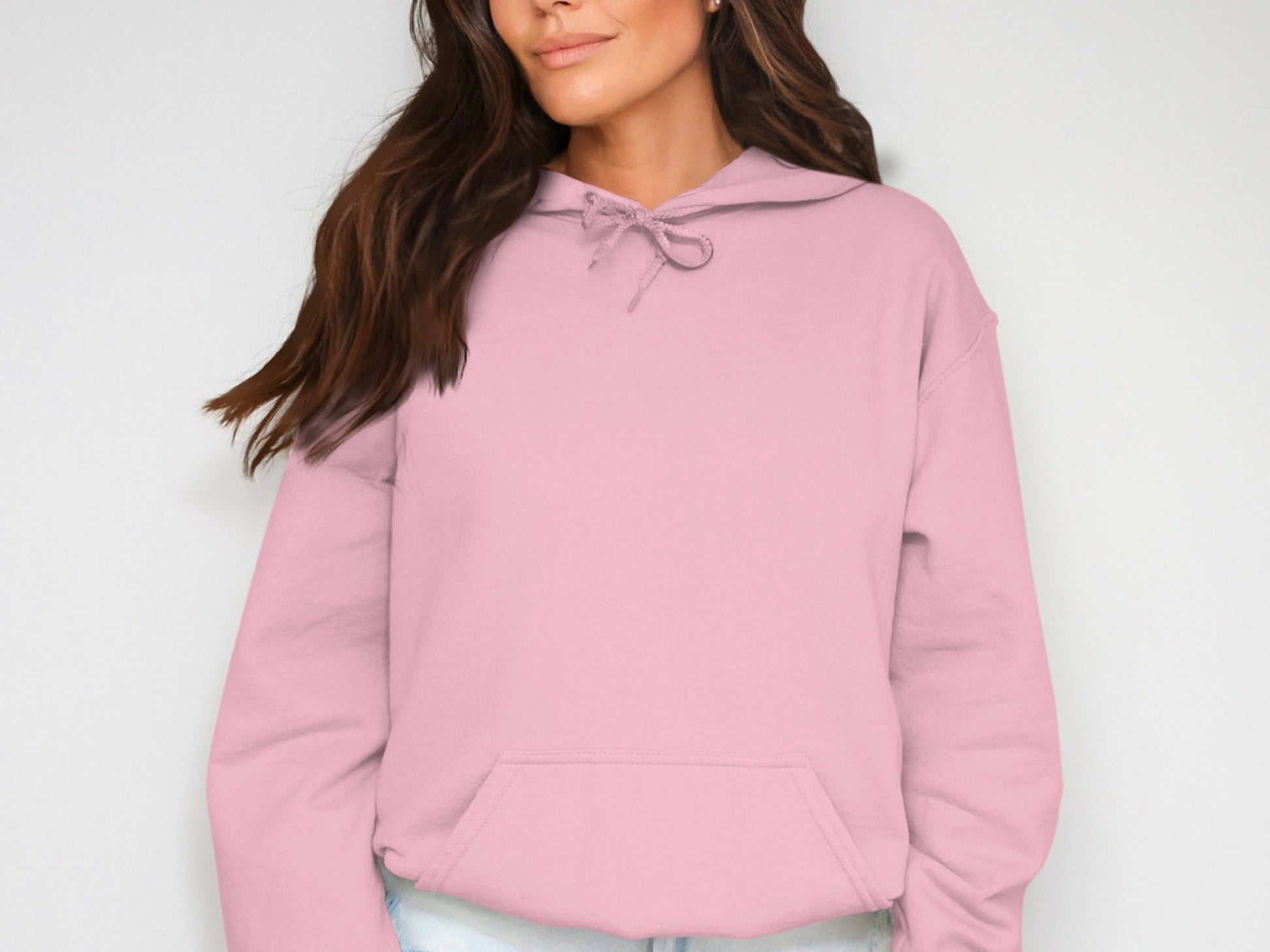 Stylish Light Pink Hoodie for Women Casual Wear