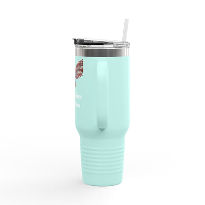These Colors Don't Run Patriotic Eagle on a 40oz tumbler