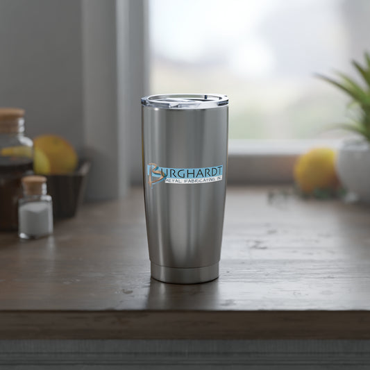 Burghardt Metal Fabricating, Inc., logo on a 20oz Stainless Steel Tumbler